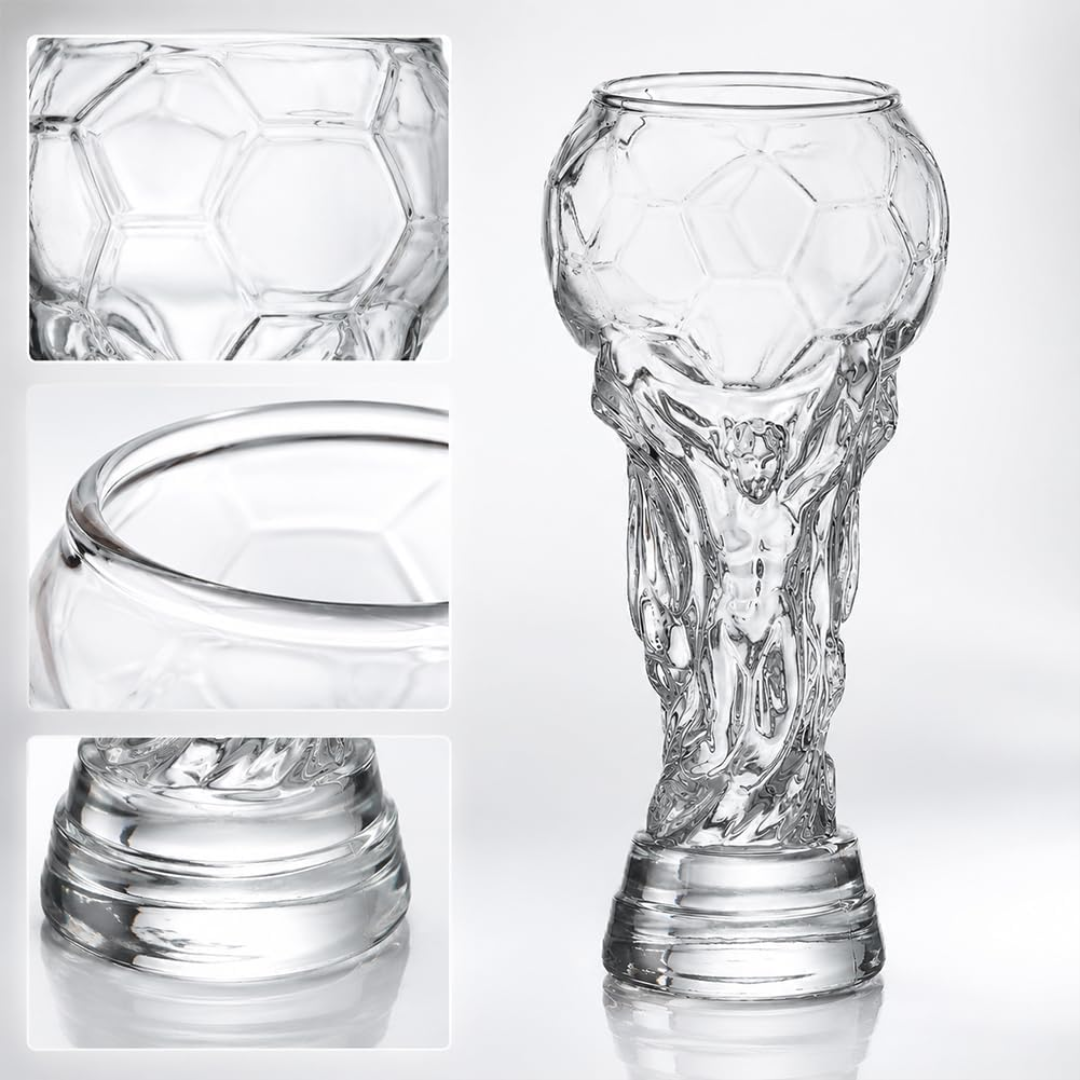 Der WM-Pokal als Bierglas